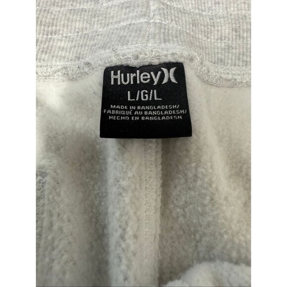 Hurley Men’s Joggers Multicolor Logo Gray Cotton Blend Drawstring Size L - Picture 8 of 12
